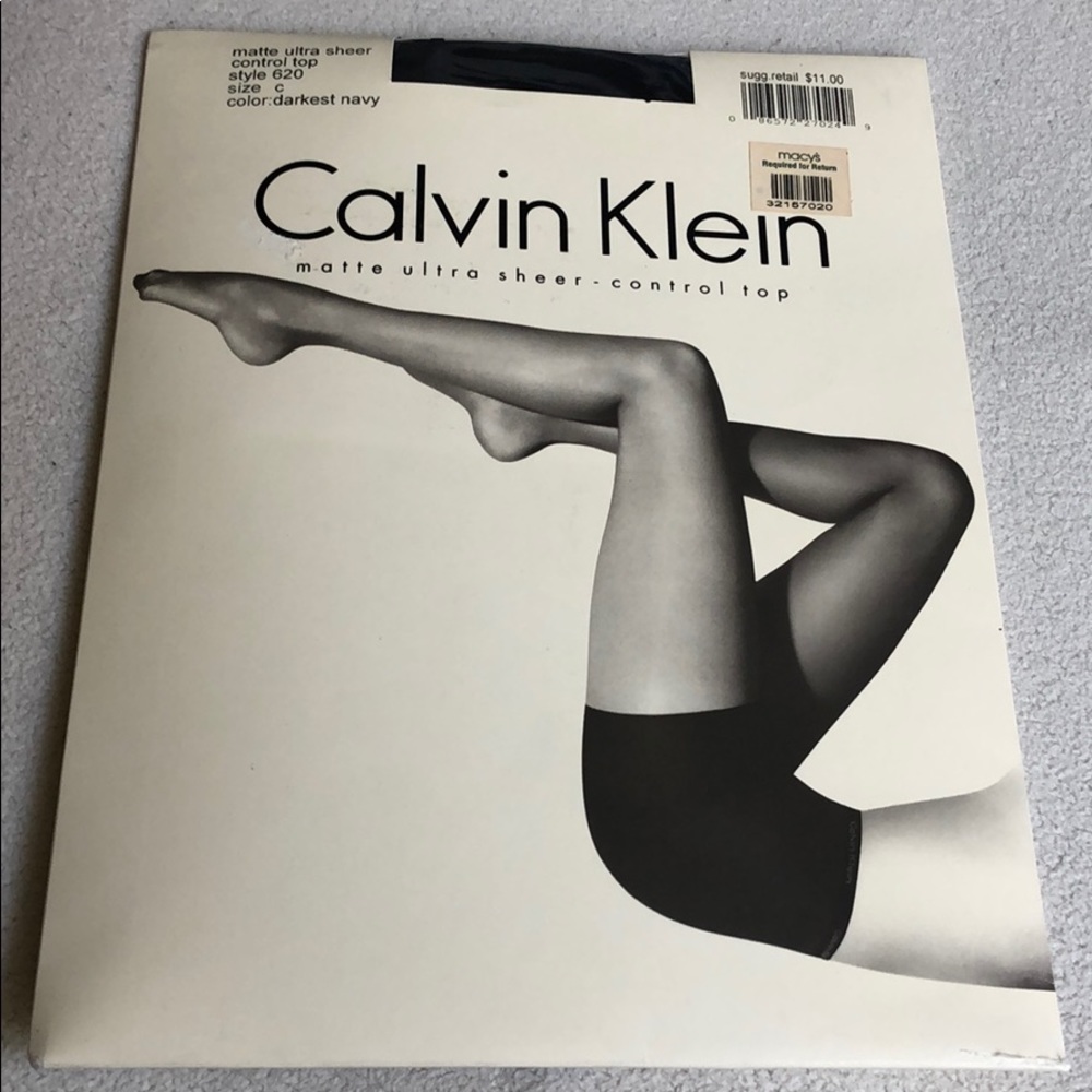 Calvin Klein matte ultra sheer pantyhose navy sz: c